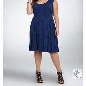 Torrid Size 0 Blue Skull and Star Dress
